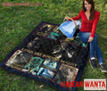 Kings Are Born In August Birthday Quilt Blanket Wolf Lover Gift-Gear Wanta