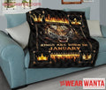 Kings Are Born In January Birthday Tigers Quilt Blanket For Men-Gear Wanta