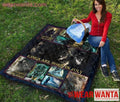 Kings Are Born In July Birthday Quilt Blanket Wolf Lover Gift-Gear Wanta