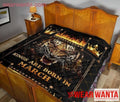 Kings Are Born In March Birthday Tigers Quilt Blanket For Men-Gear Wanta