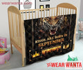 Kings Are Born In September Birthday Tiger Quilt Blanket For Men-Gear Wanta