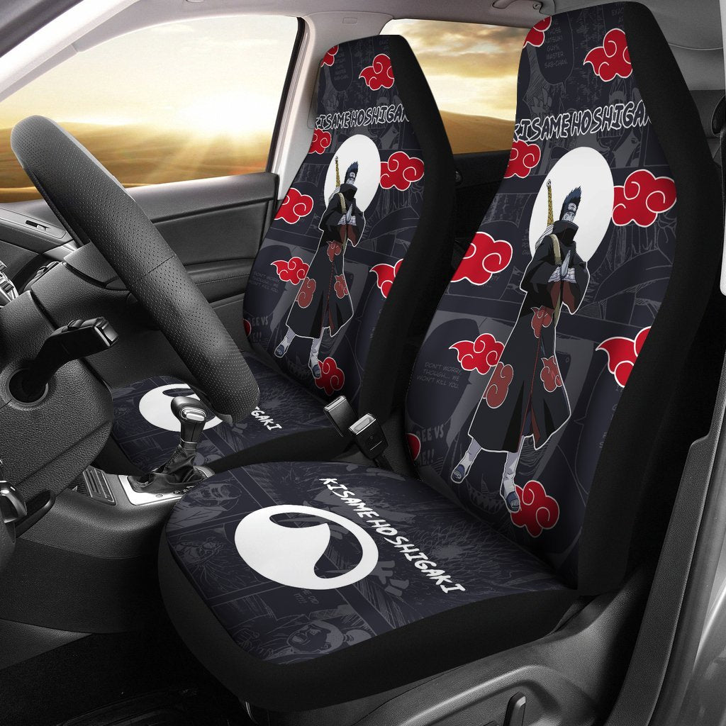 Kisame Hoshigaki NRT Akatsuki Members Car Seat Covers Custom Anime Car Accessories-Gear Wanta