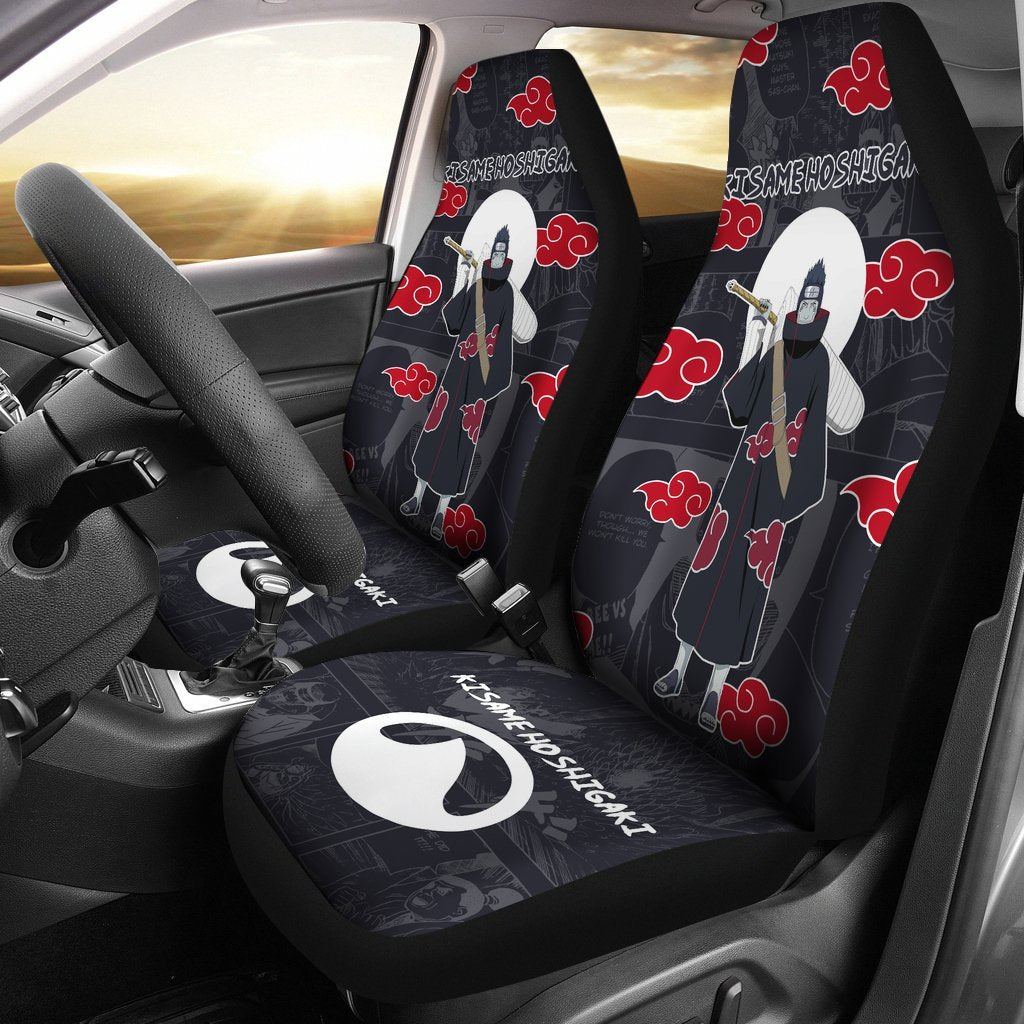 Kisame Hoshigaki NRT Akatsuki Members Car Seat Covers For Cool Fan Anime-Gear Wanta