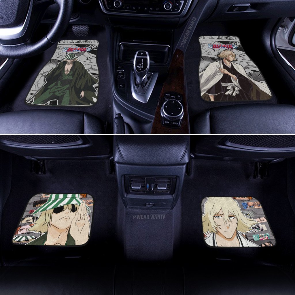 Kisuke Urahara Car Floor Mats Custom Bankai Style Bleach Manga Mix Anime Car Accessories Anime Gifts-Gear Wanta