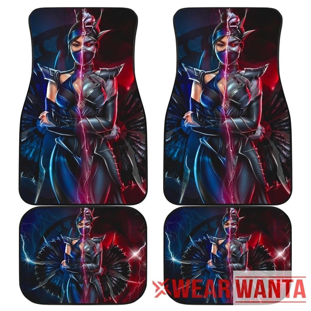 Kitana Mortal Kombat Car Floor Mats Custom Idea-Gear Wanta