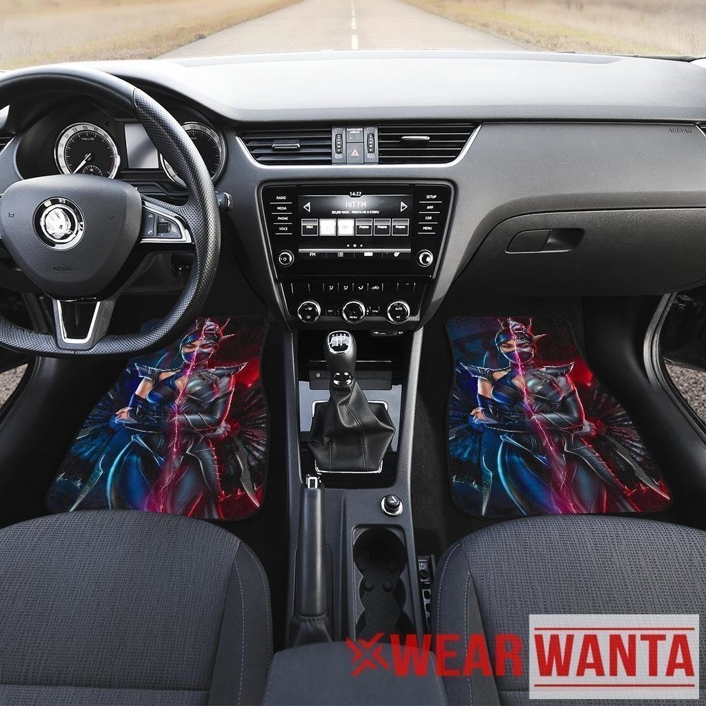 Kitana Mortal Kombat Car Floor Mats Custom Idea-Gear Wanta