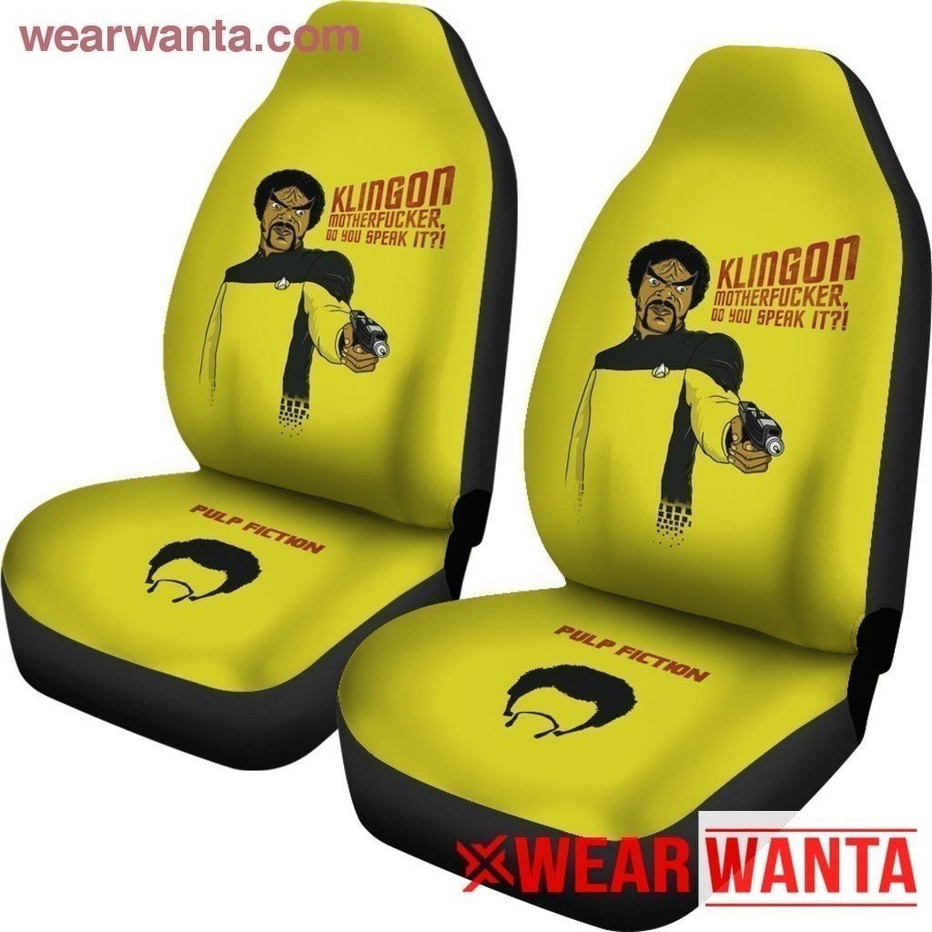 Klingon Motherfucker Pulp Fiction Car Seat Covers LT03-Gear Wanta