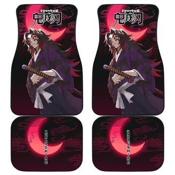 Kokushibo Demon Slayer Under The Moon Car Floor Mats Anime-Gear Wanta