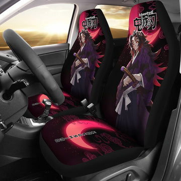 Kokushibo Demon Slayer Under The Moon Car Seat Covers Custom Anime Car Accessories-Gear Wanta