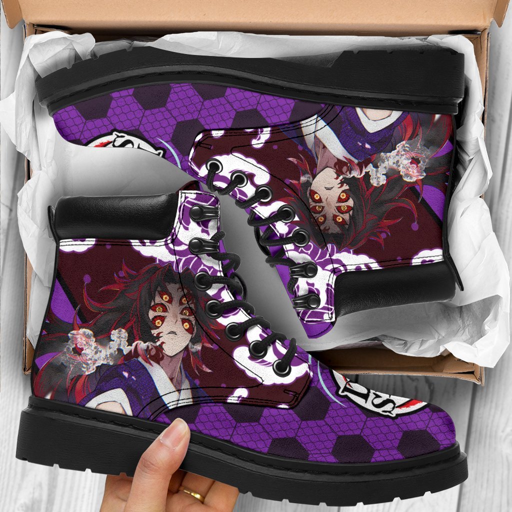 Kokushibou Boots Shoes Demon Slayer Anime Custom TT12-Gear Wanta