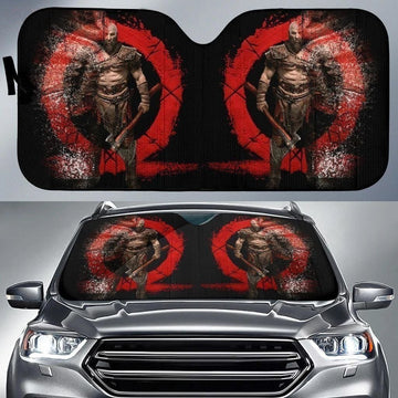 Kratos God Of War Video Game Car Sun Shade-Gear Wanta