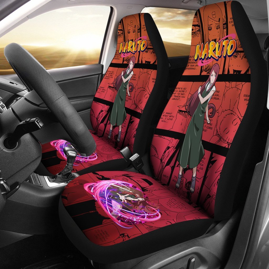 Kushina NRT Car Seat Covers Custom Anime Car Accessories-Gear Wanta