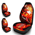 Kyojuro Rengoku Car Seat Covers Sun Breathing Demon Slayer Anime Car Accessories-Gear Wanta