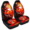 Kyojuro Rengoku Car Seat Covers Sun Breathing Demon Slayer Anime Car Accessories-Gear Wanta