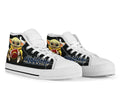 LA Chargers Sneakers Cute Baby Yoda High Top Shoes Custom-Gear Wanta