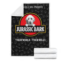 Labradoodle Jurassic Bark Fleece Blanket Funny Mixed Breed Dog-Gear Wanta