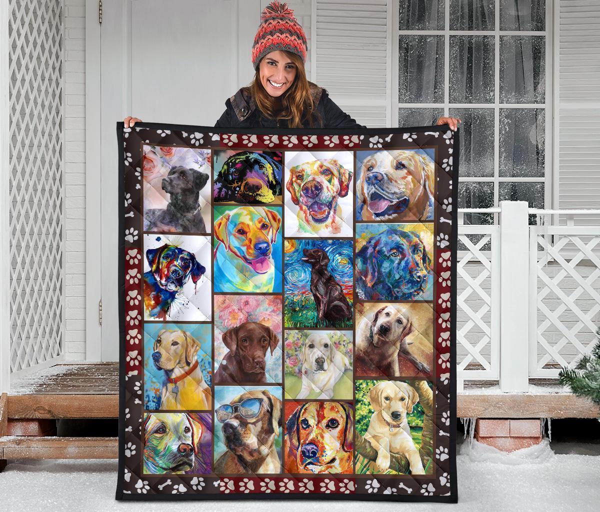 Labrador Dog Quilt Blanket Amazing-Gear Wanta