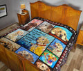 Labrador Dog Quilt Blanket Angels Sometimes Have Paws-Gear Wanta