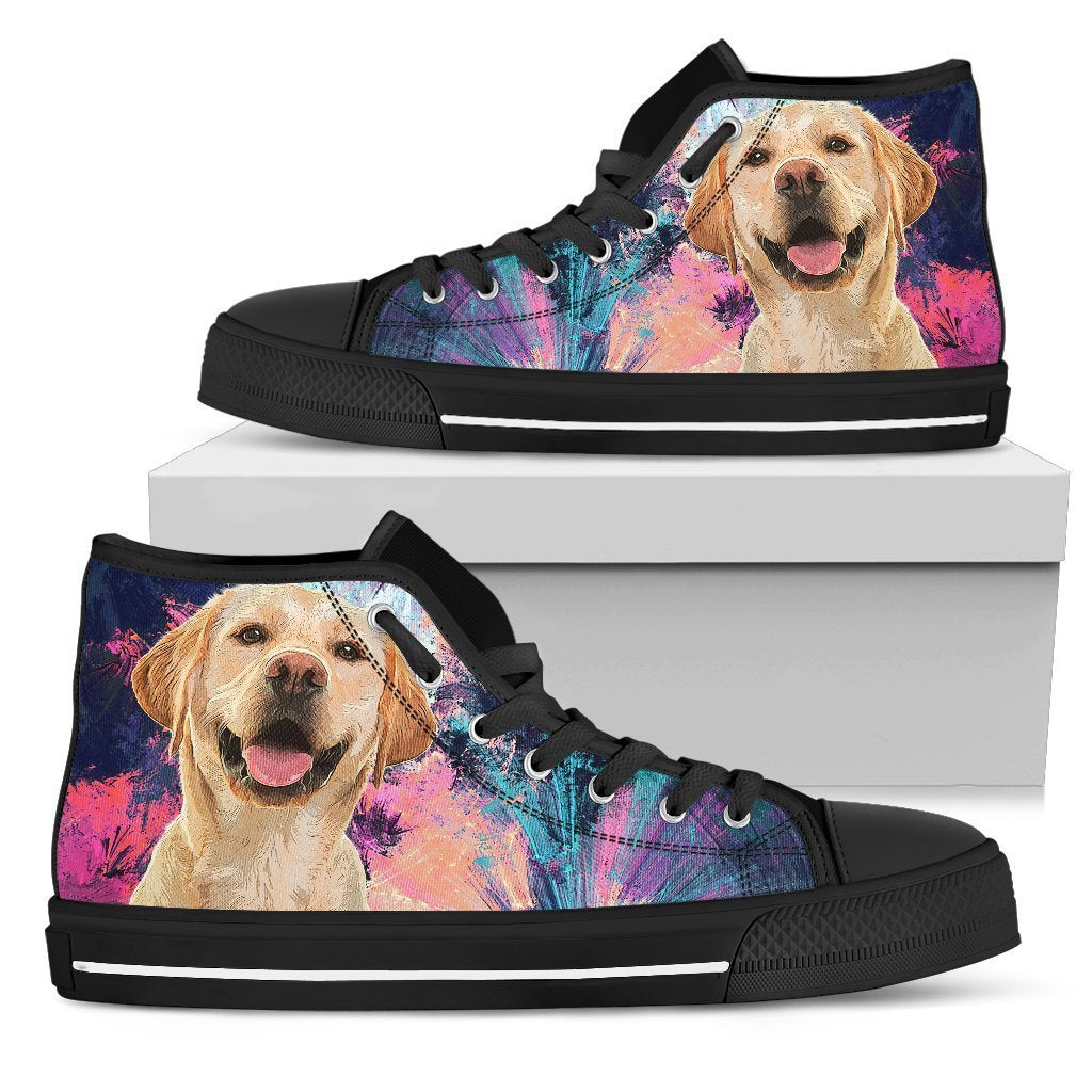 Labrador Dog Sneakers Colorful High Top Shoes-Gear Wanta