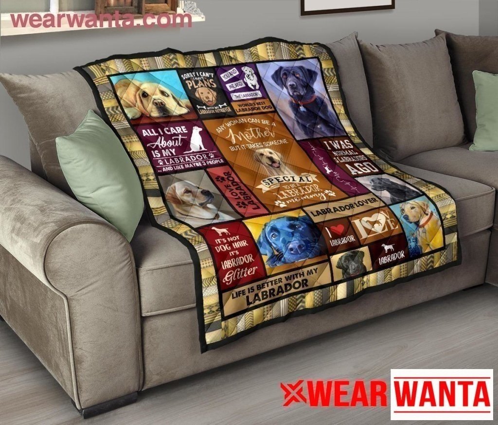Labrador Mommy Blanket Gift Idea For Dog Lover-Gear Wanta