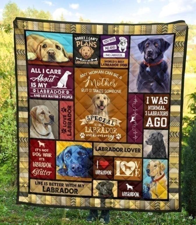 Labrador Mommy Blanket Gift Idea For Dog Lover-Gear Wanta