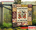 Labrador On Dark Desert Highway Hippie Van Quilt Blanket Dog Lover-Gear Wanta