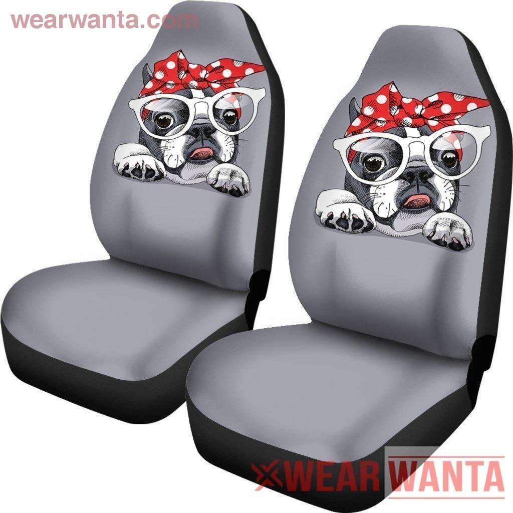 Lady French Bulldog Car Seat Covers-Gear Wanta