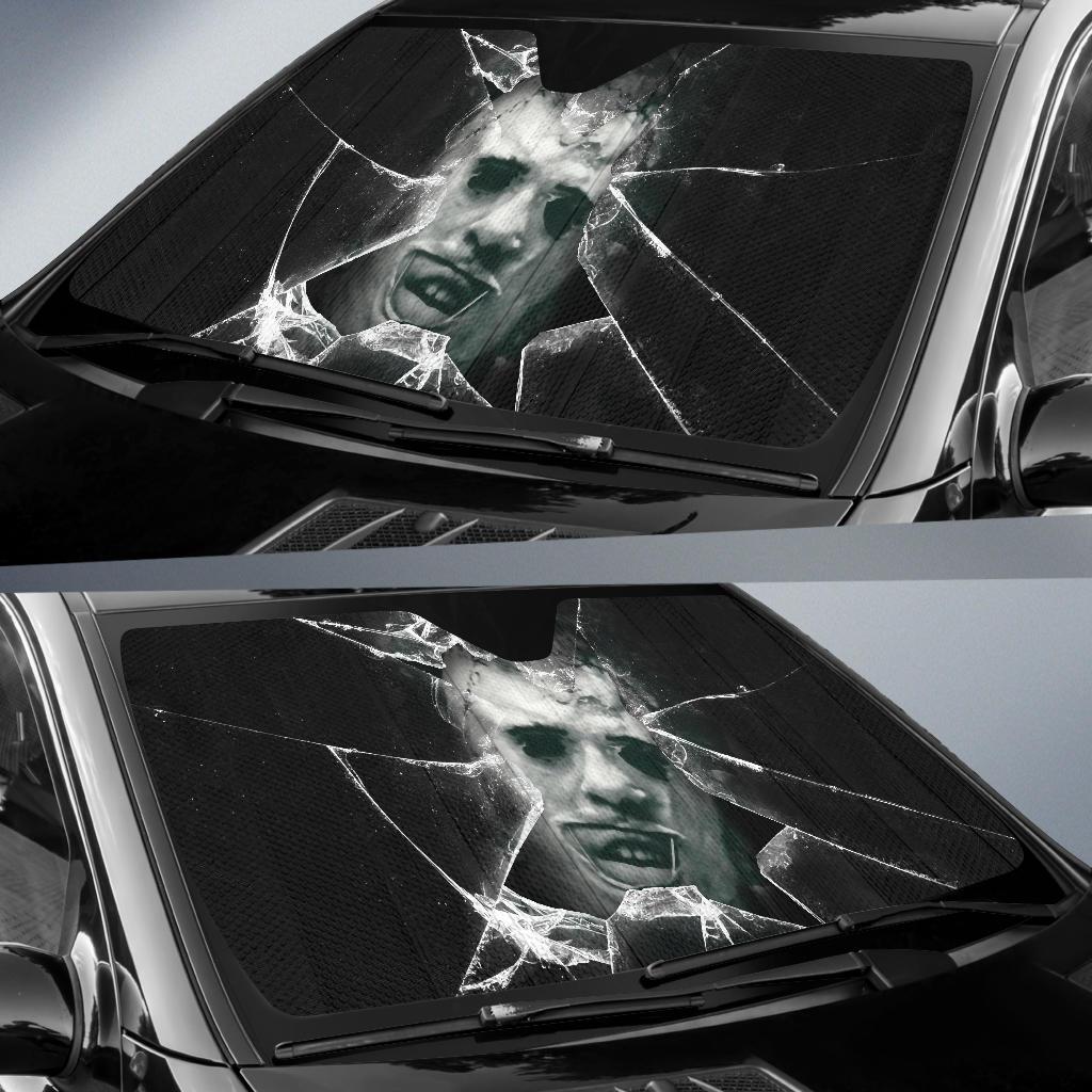 Leatherface Car Car Sun Shade Horror Broken Glass Windshield-Gear Wanta