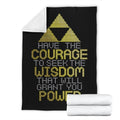 Legend Of Zelda Blanket Custom Have The Courage To Seek The Wisdom-Gear Wanta