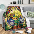 Legend Of Zelda Custom Blanket Stain Glasses Style Home Decoration-Gear Wanta