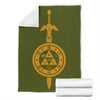 Legend Of Zelda Fleece Blanket Sword And Shield-Gear Wanta