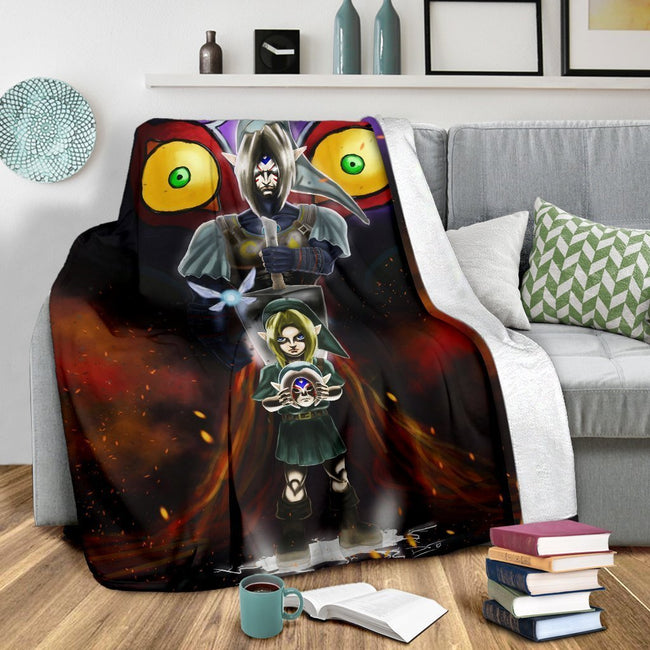 Legend Of Zelda Majoras Blanket Custom Home Decoration-Gear Wanta