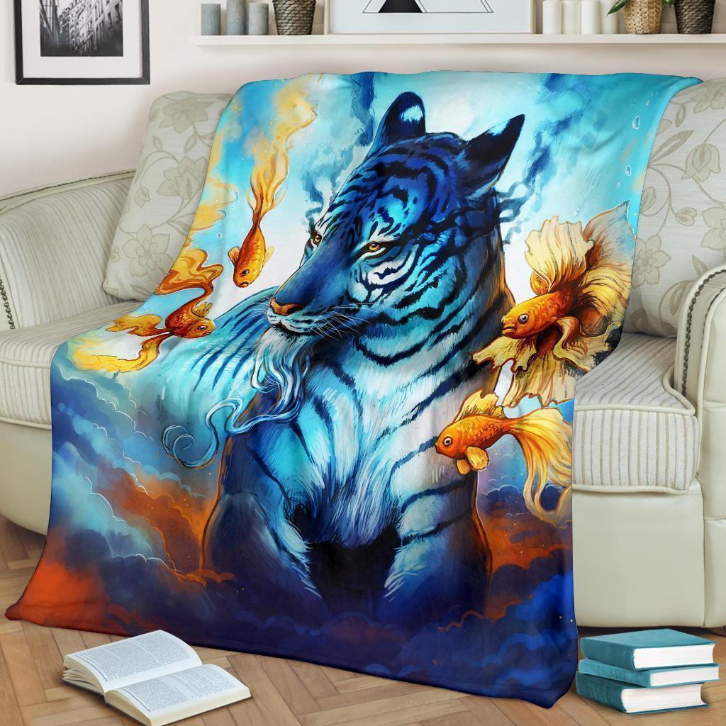 Legendary White Tiger Blanket Custom Home Decoration-Gear Wanta