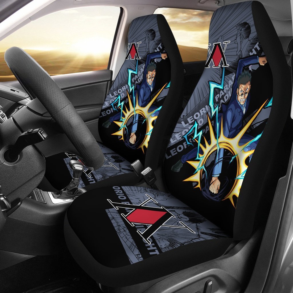 Leorio Paradinight Car Seat Covers Custom Hunter X Hunter Anime Car Accessories-Gear Wanta