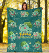 Let's Go Bulbasaur Fleece Blanket Funny Gift-Gear Wanta