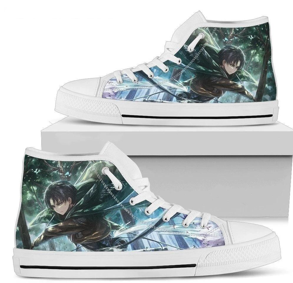 Levi Ackermen Attack On Titan High Top Shoes NH09-Gear Wanta