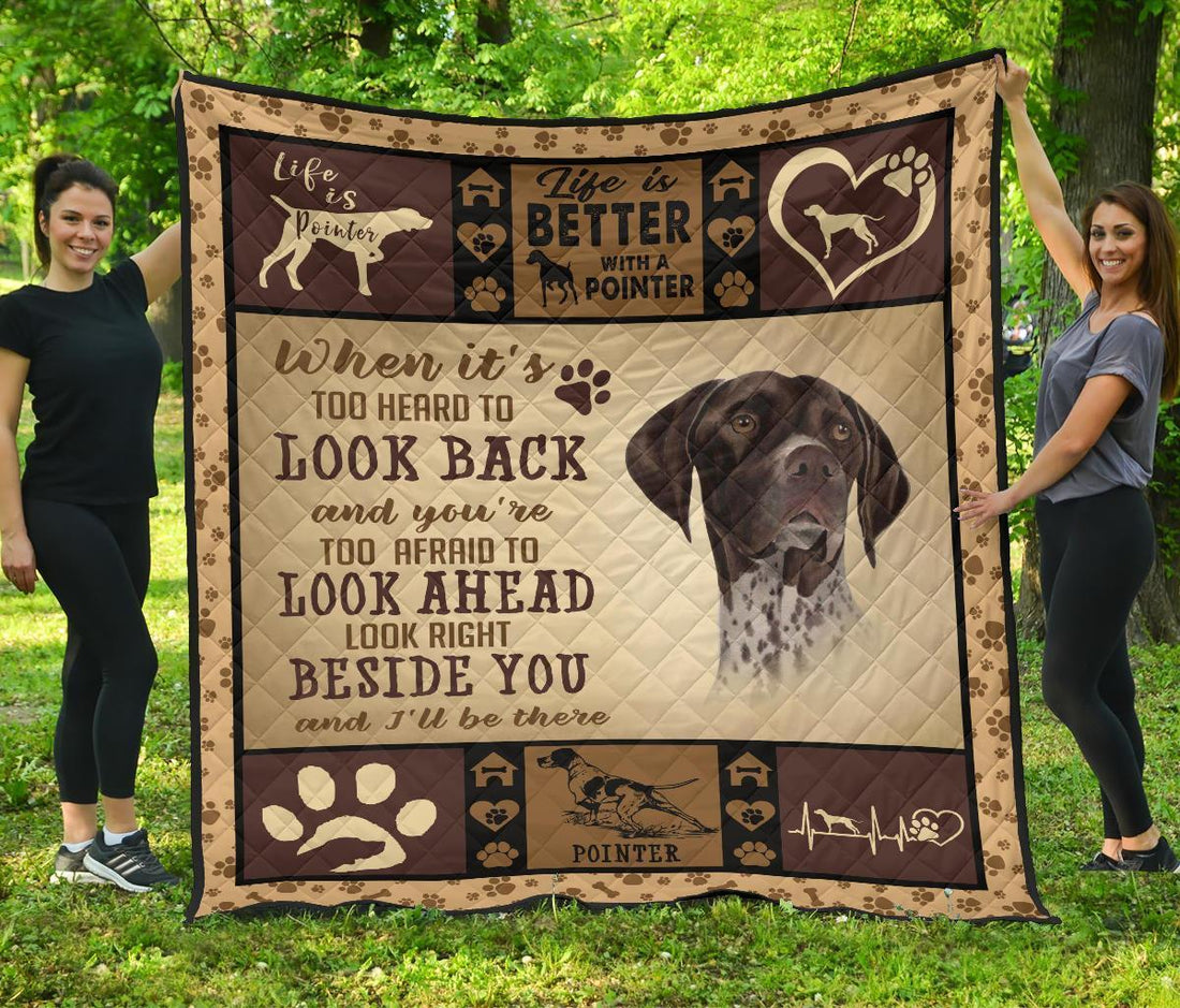 Life Is Better With Pointer Quilt Blanket-Gear Wanta