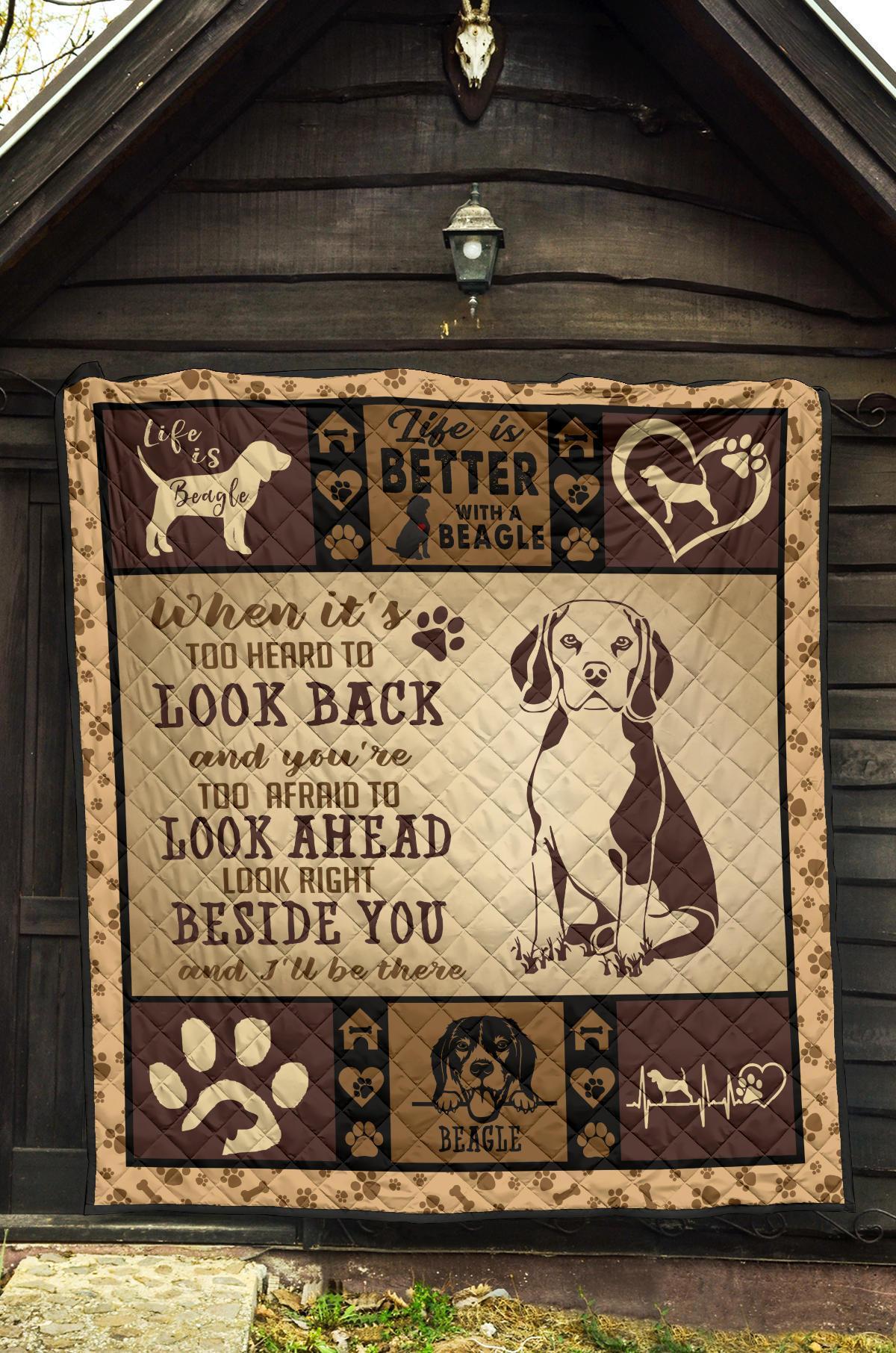 Life is Better With Beagle Quilt Blanket-Gear Wanta