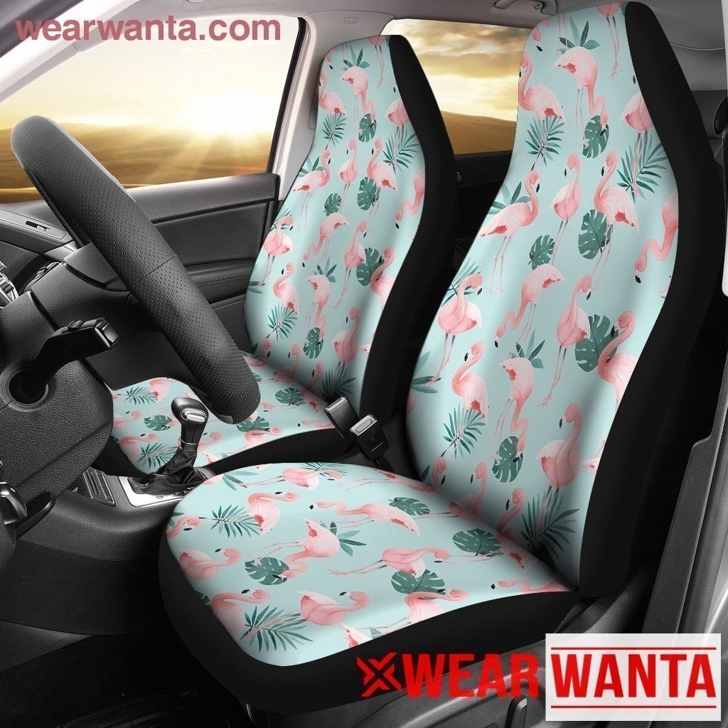 Light Pink Flamingo Car Seat Covers LT04-Gear Wanta