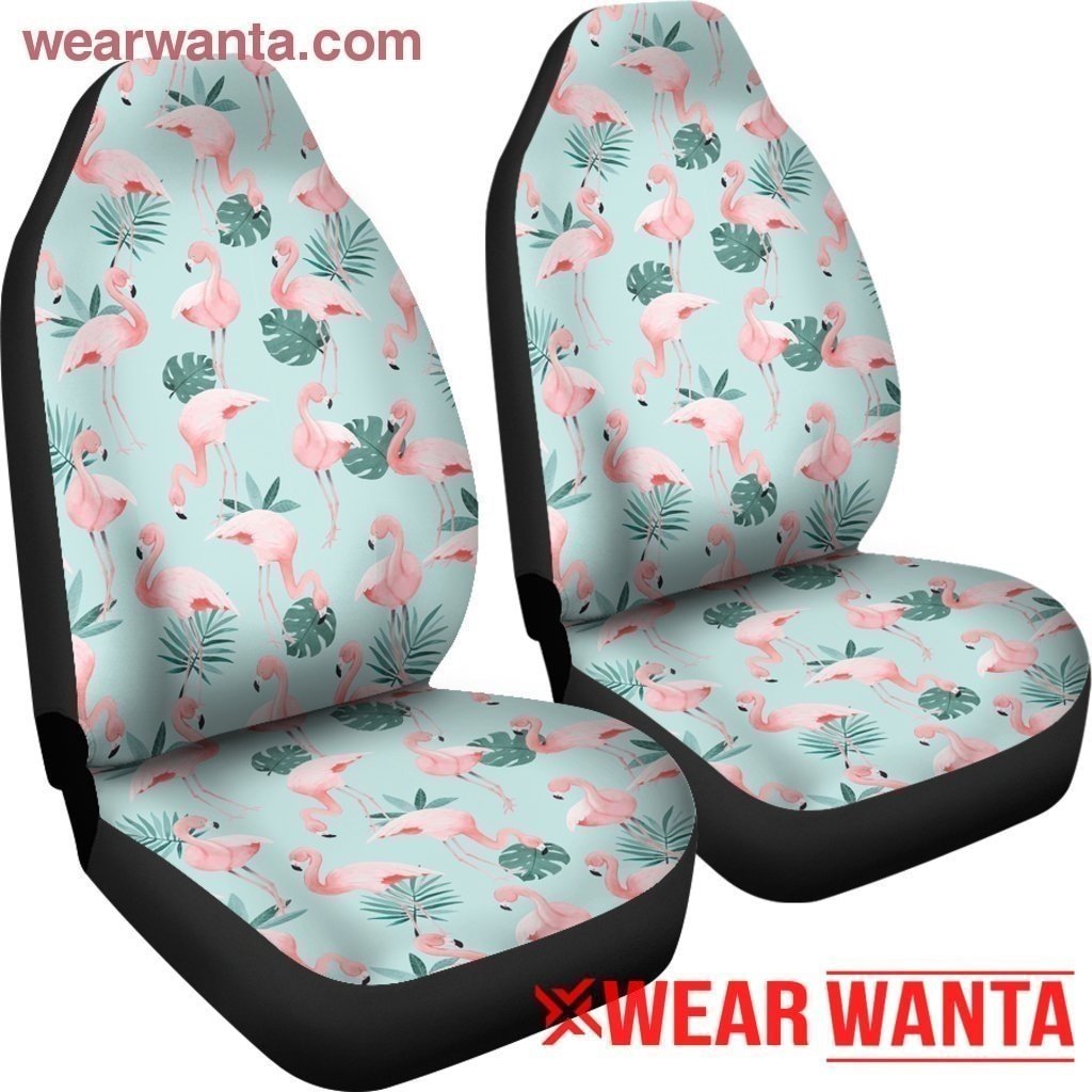 Light Pink Flamingo Car Seat Covers LT04-Gear Wanta