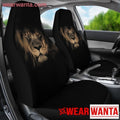 Lion Car Seat Covers Custom Black Car Decoration Accessories-Gear Wanta