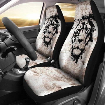 Lion Car Seat Covers Custom Car Decoration For Lion Lovers-Gear Wanta
