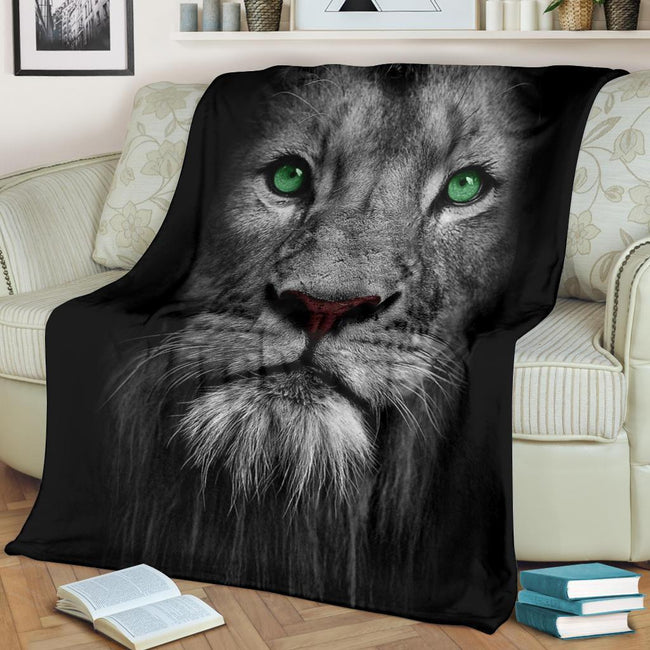 Lion Face Fleece Blanket Amazing Gift Lion Lover-Gear Wanta