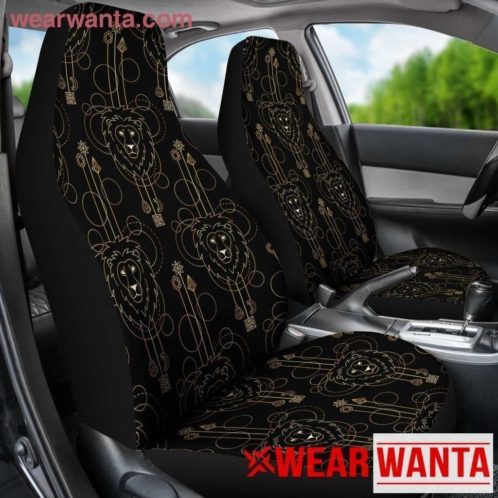 Lion Logo Face Car Seat Covers LT03-Gear Wanta