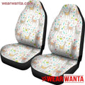 Llama & Flowers Pattern Llama Car Seat Covers LT04-Gear Wanta