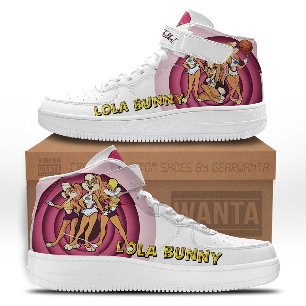 Lola Bunny Air Mid Shoes Custom Looney Tunes Sneakers-Gear Wanta