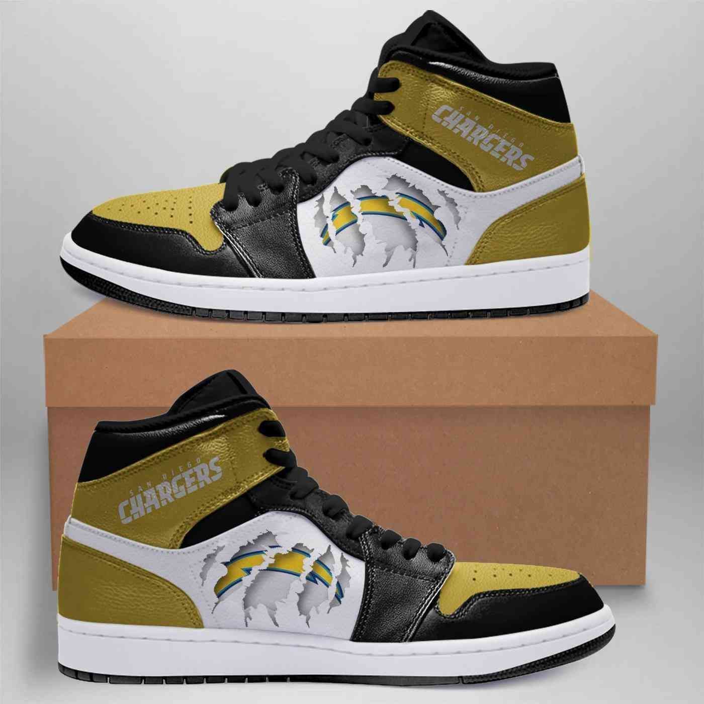 Los Angeles Chargers Custom Shoes Sneakers-Gear Wanta