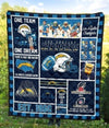 Los Angeles Chargers Quilt Blanket-Gear Wanta