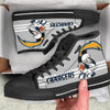 Los Angeles Chargers High Top Shoes Custom PT19-Gear Wanta