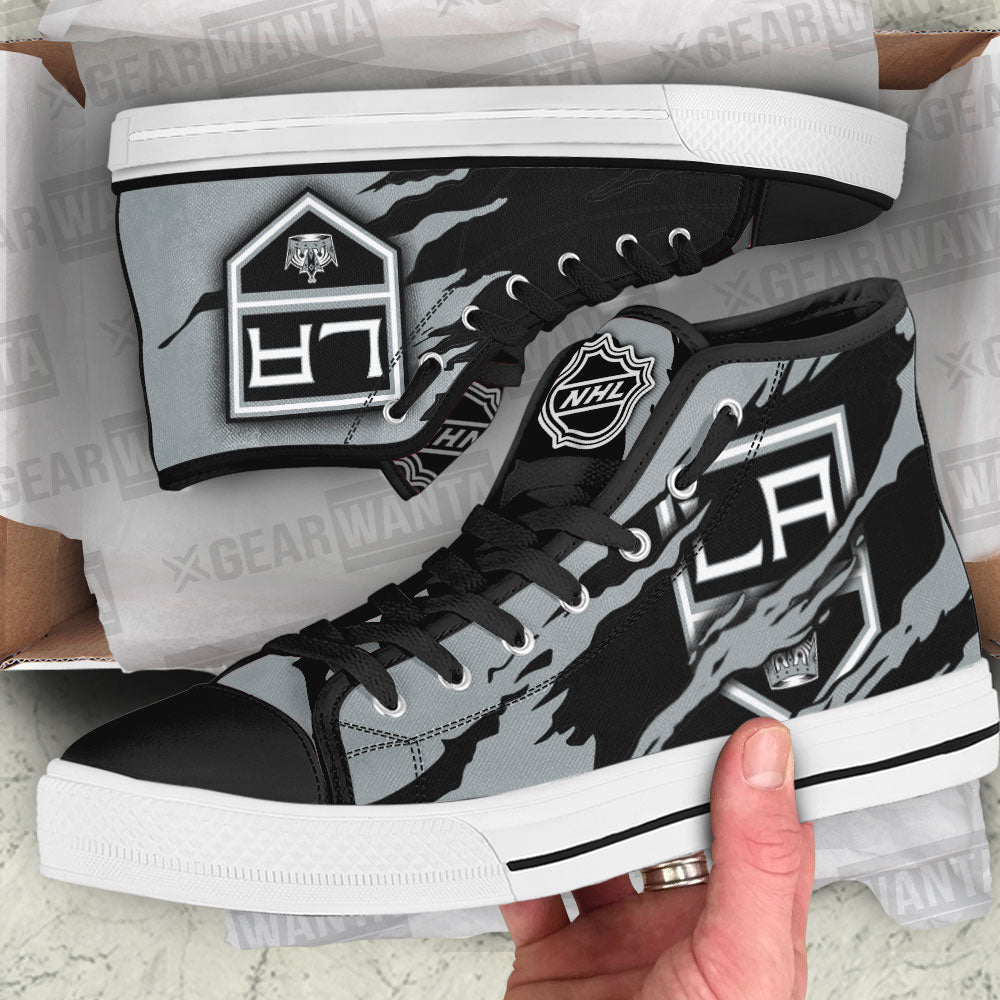 Los Angeles Kings High Top Shoes Custom For Fans-Gear Wanta